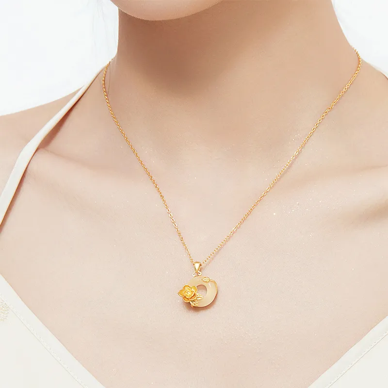 MAMADESHOUHU Chalcedony Jade Necklaces Women's-114