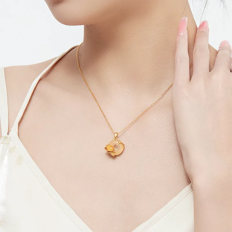 MAMADESHOUHU Chalcedony Jade Necklaces Women's-27