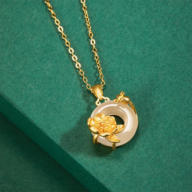 MAMADESHOUHU Chalcedony Jade Necklaces Women's-52