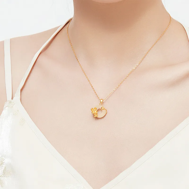 MAMADESHOUHU Chalcedony Jade Necklaces Women's-83