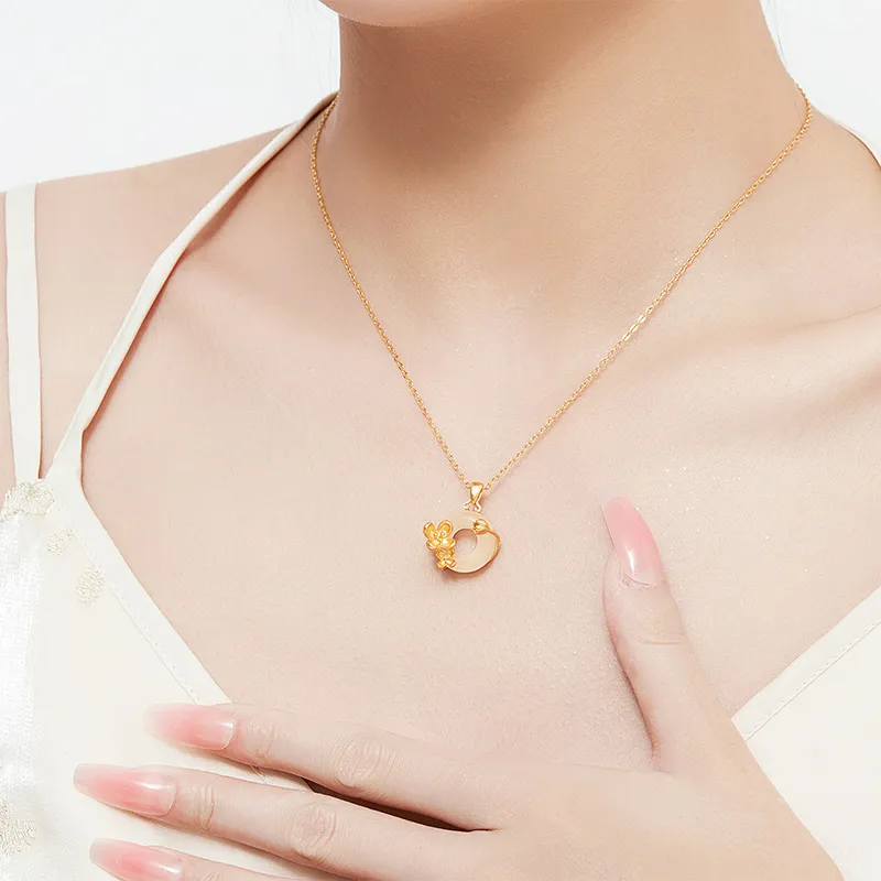 MAMADESHOUHU Chalcedony Jade Necklaces Women's-84