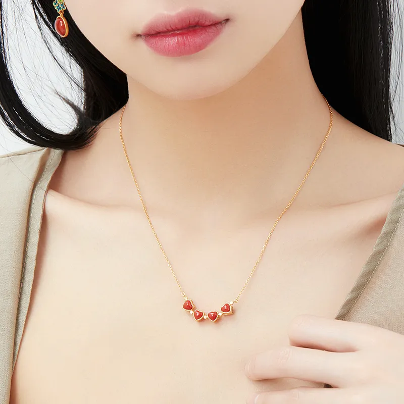 MAMADESHOUHU Agate Jade Necklaces Women's-5