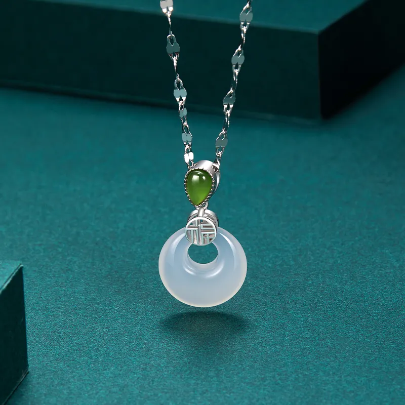 MAMADESHOUHU Chalcedony Necklaces Women's-3
