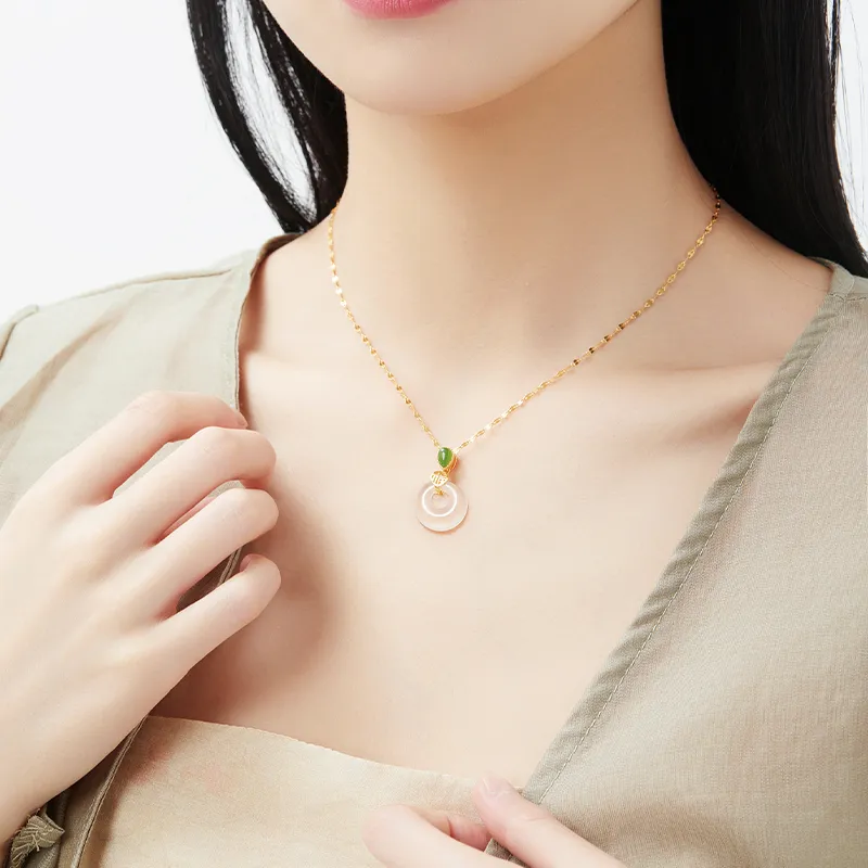 MAMADESHOUHU Chalcedony Necklaces Women's-8