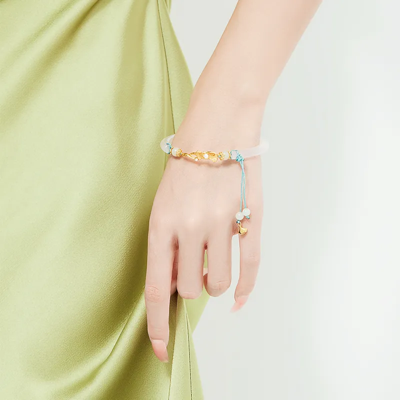 MAMADESHOUHU Chalcedony Jade Bangles Women's-6