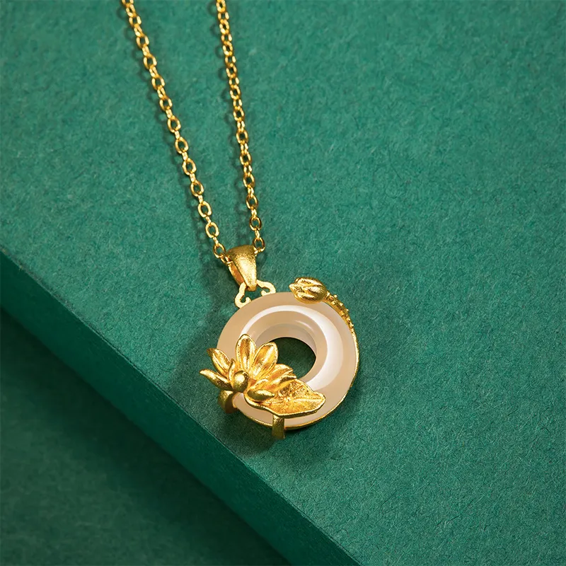 MAMADESHOUHU Chalcedony Jade Necklaces Women's-63