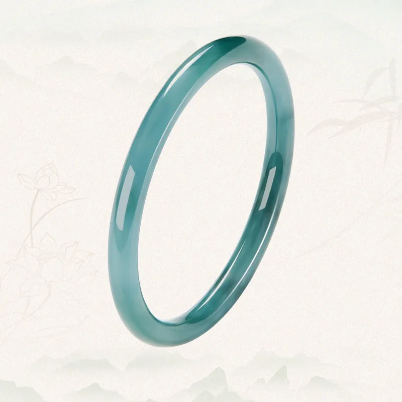 MAMADESHOUHU Glutinous Jade Bangles Women's-8