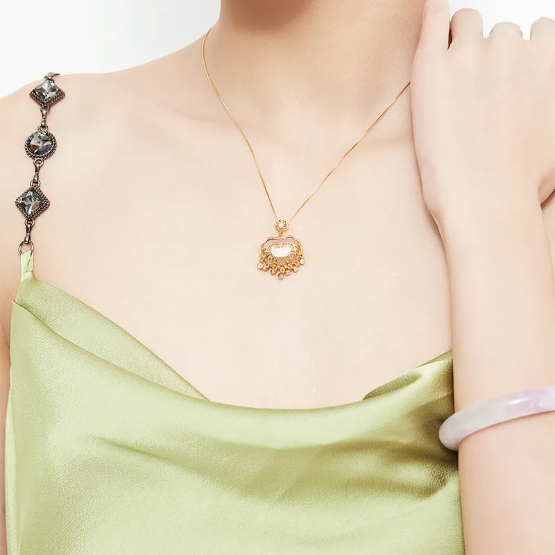 MAMADESHOUHU Chalcedony Jade Necklaces Women's-6