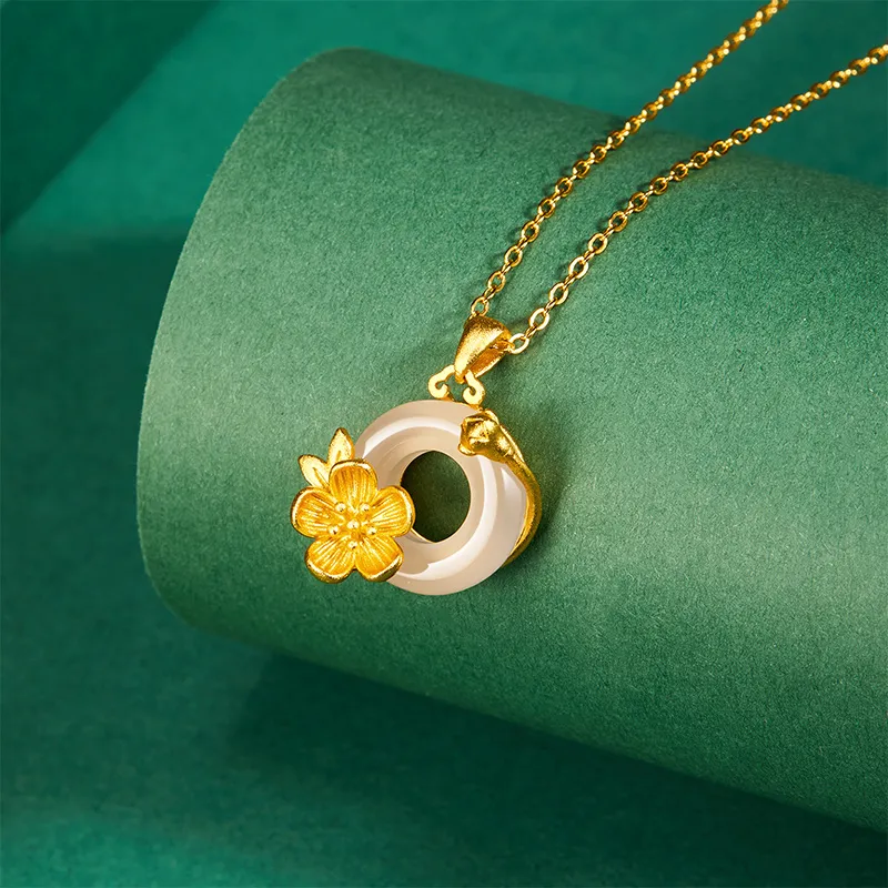 MAMADESHOUHU Chalcedony Jade Necklaces Women's-20