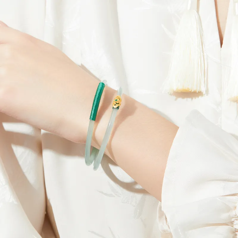 MAMADESHOUHU Agate Luxury Premium Jade Bangle Women's-4