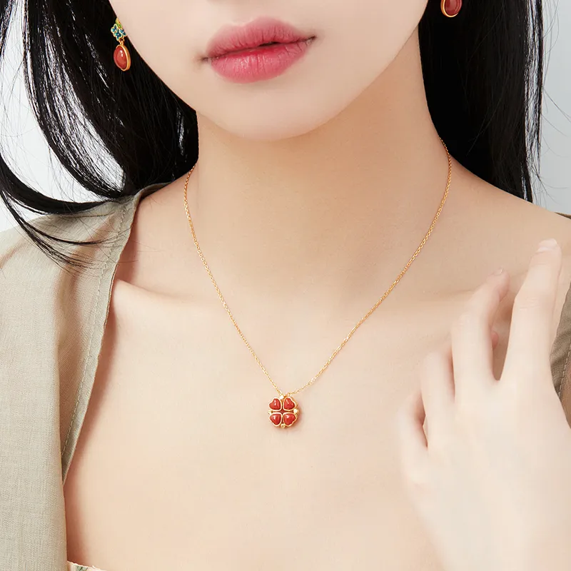 MAMADESHOUHU Agate Jade Necklaces Women's-7