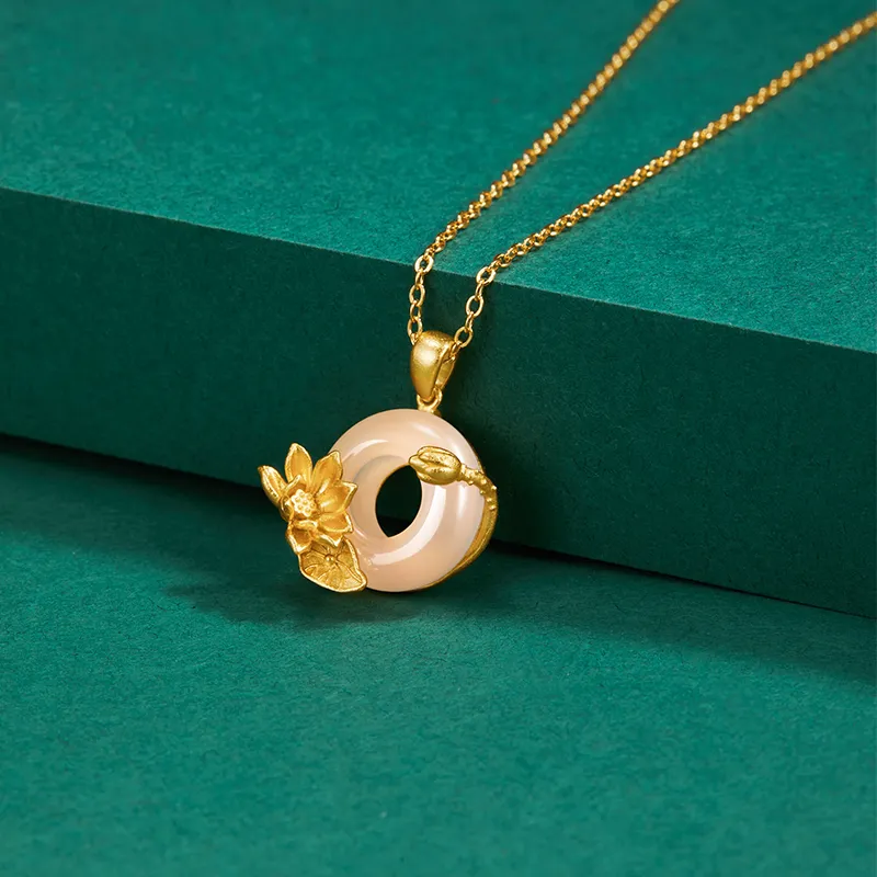 MAMADESHOUHU Chalcedony Jade Necklaces Women's-23