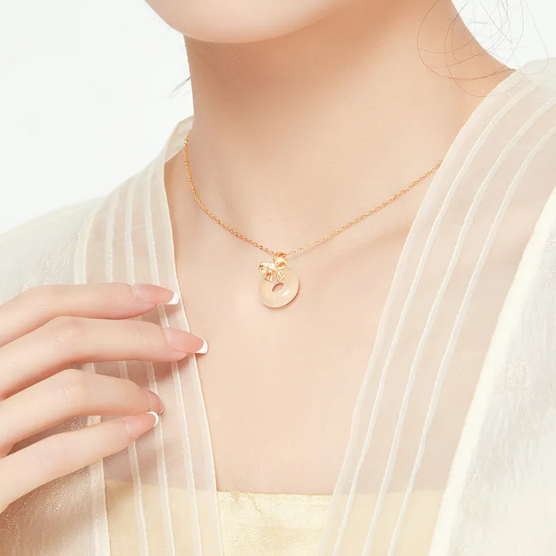 MAMADESHOUHU Chalcedony Jade Necklaces Women's-7