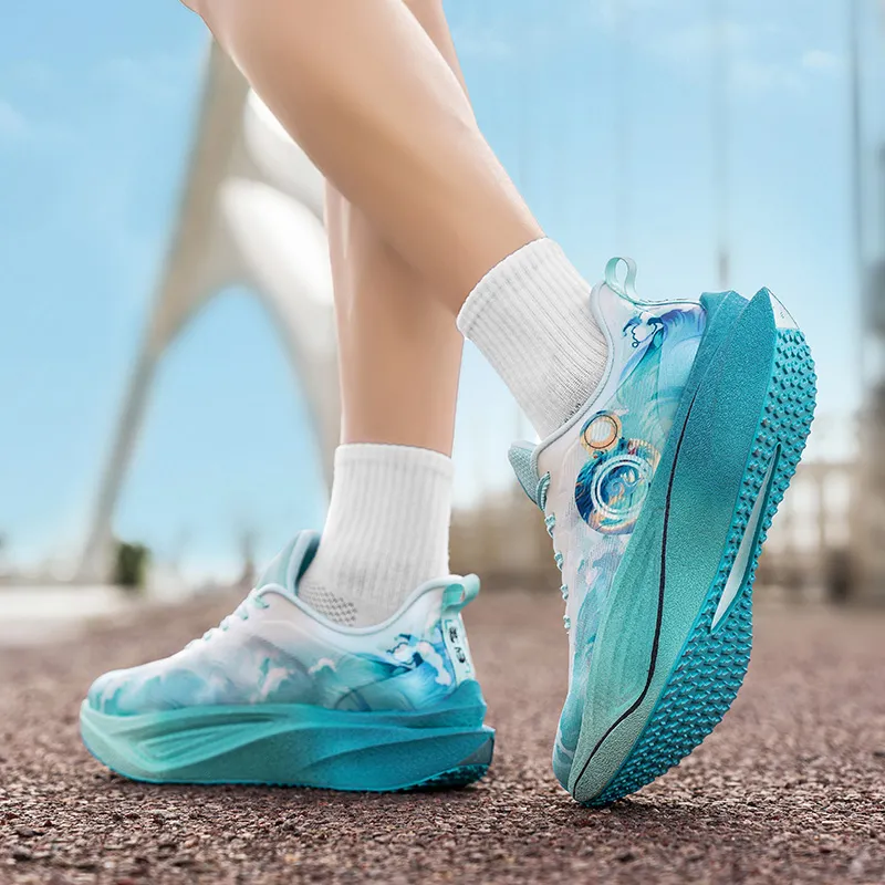 Jianjie Running Shoes Unisex Low Top Blue-33