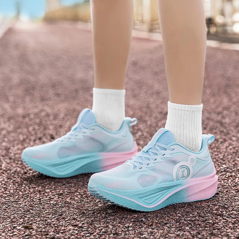 Jianjie Running Shoes Unisex Low Top Blue-5
