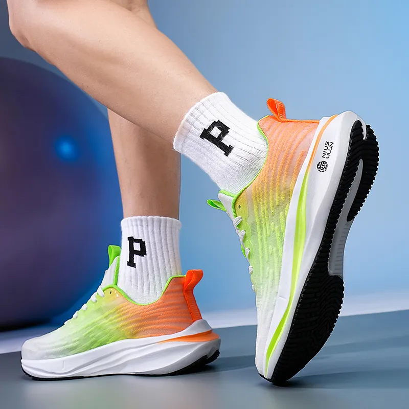 KYMOOU Cushioning, Breathable, Lightweight, Rebound Low Top Anti Twist Rectangular Nylon Plate Running Shoes Men's-10