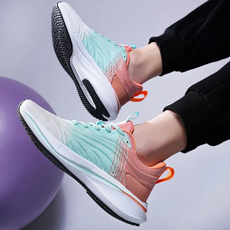KYMOOU Cushioning Coverage Lightweight Breathable Slip Resistant Low Top Running Shoes Men's-17