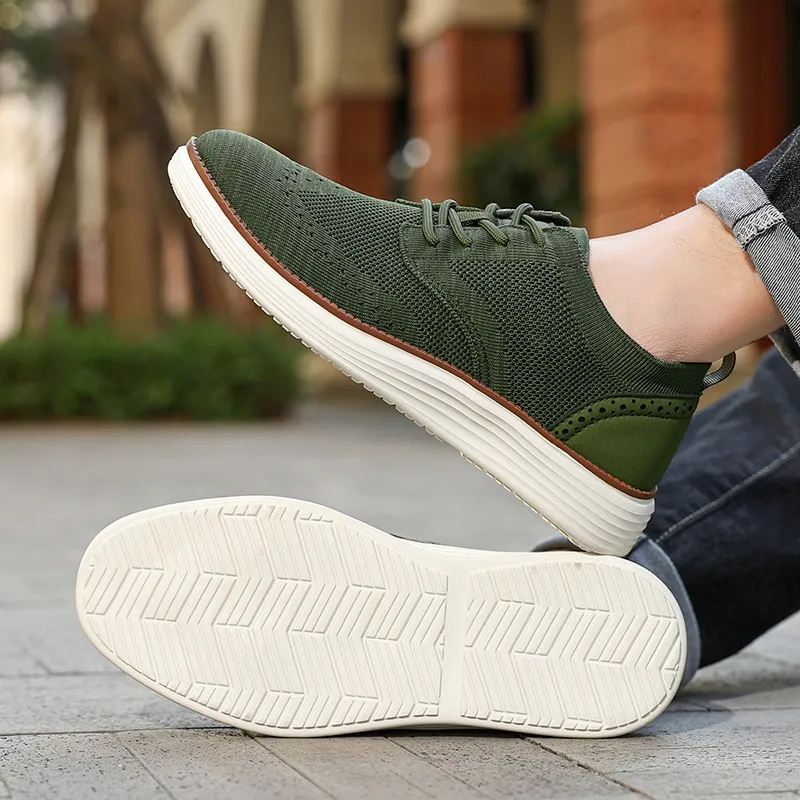 KYMOOU Shock Absorbers Slip Resistant Breathable Low Top Casual Shoes Men's-21
