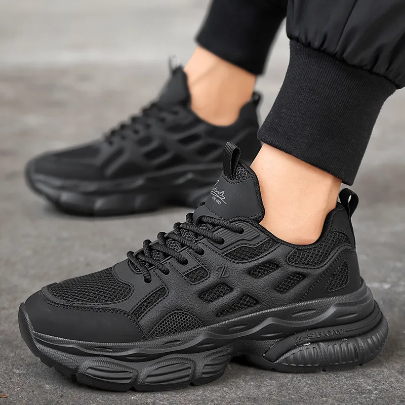 KYMOOU Anti-Slip And Wear-Resistant Height Increasing Low-Top Chunky Sneakers Men's-5
