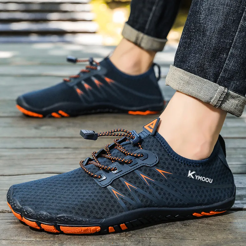 KYMOOU Slip Resistant, Breathable, Quick Dry, Lightweight Low Top Outdoor Shoes Unisex-25