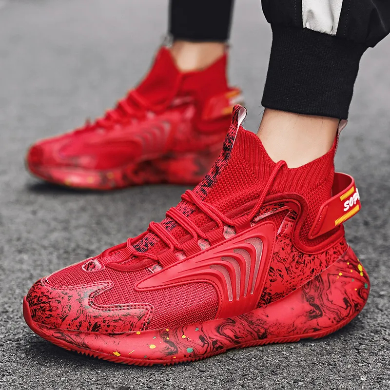 KYMOOU Cushioning, Slip Resistant, And Abrasion Resistant High Top Casual Shoes Men's-23
