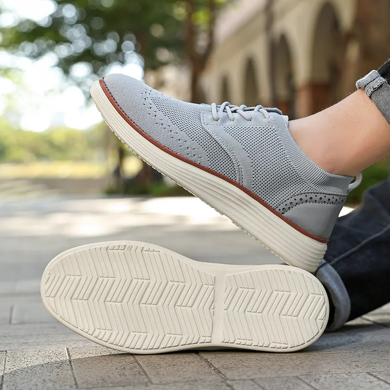 KYMOOU Shock Absorbers Slip Resistant Breathable Low Top Casual Shoes Men's-4