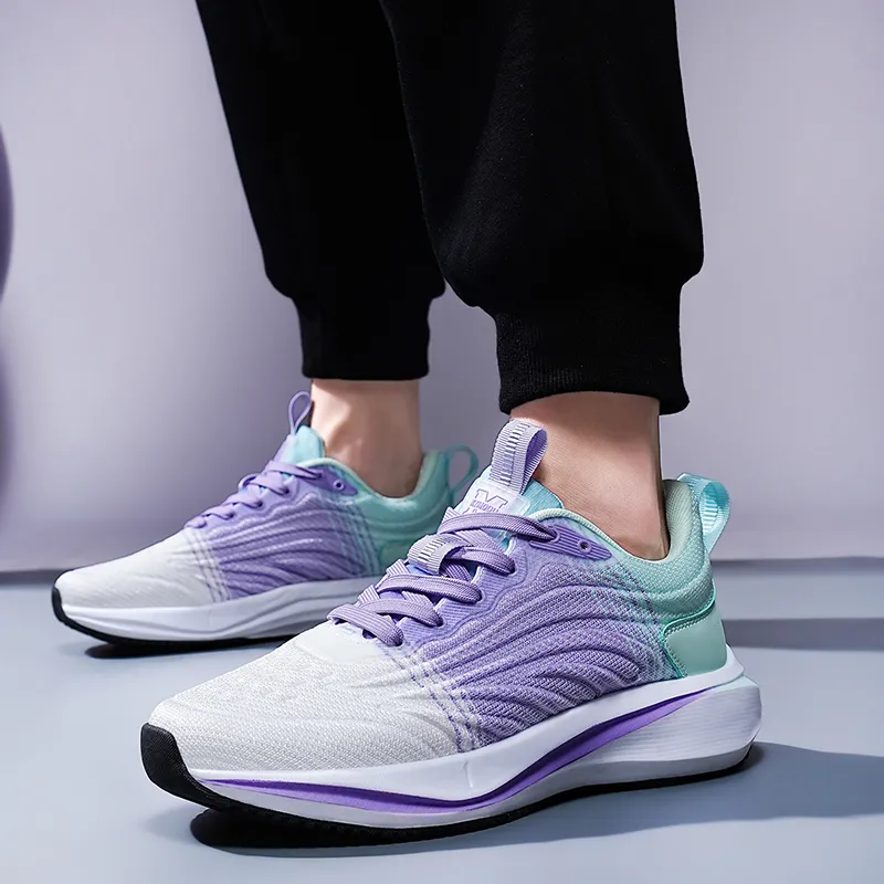KYMOOU Cushioning Coverage Lightweight Breathable Slip Resistant Low Top Running Shoes Men's-6
