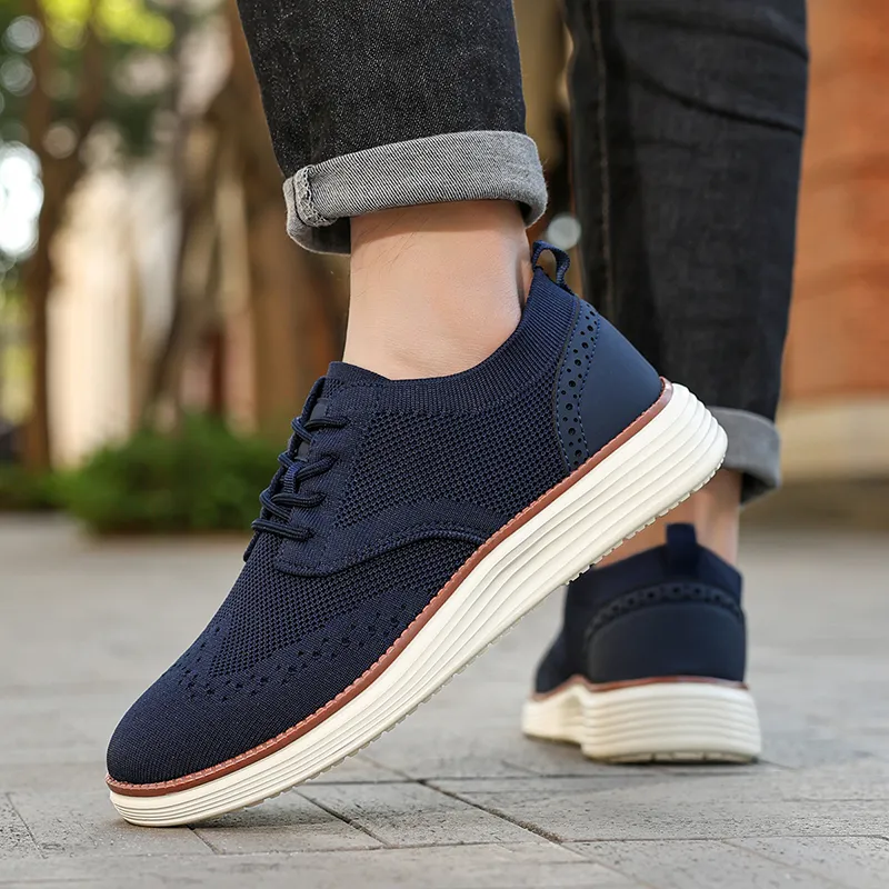 KYMOOU Shock Absorbers Slip Resistant Breathable Low Top Casual Shoes Men's-31