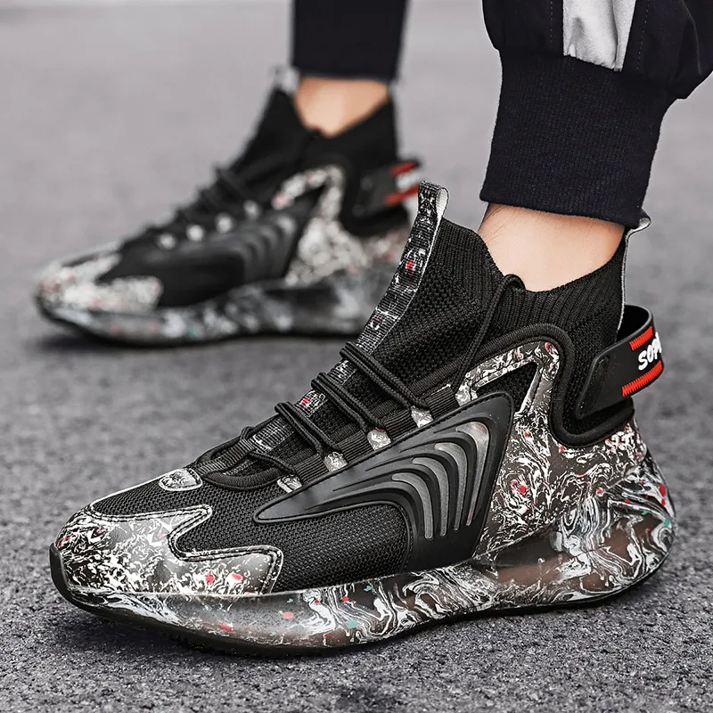KYMOOU Cushioning, Slip Resistant, And Abrasion Resistant High Top Casual Shoes Men's-11