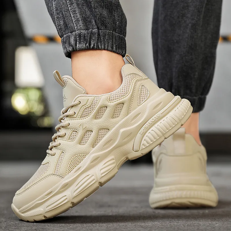 KYMOOU Anti-Slip And Wear-Resistant Height Increasing Low-Top Chunky Sneakers Men's-11