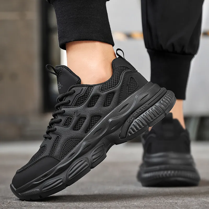 KYMOOU Anti-Slip And Wear-Resistant Height Increasing Low-Top Chunky Sneakers Men's-4