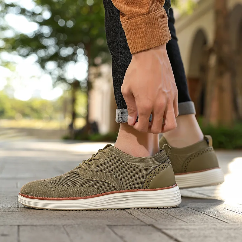 KYMOOU Shock Absorbers Slip Resistant Breathable Low Top Casual Shoes Men's-10
