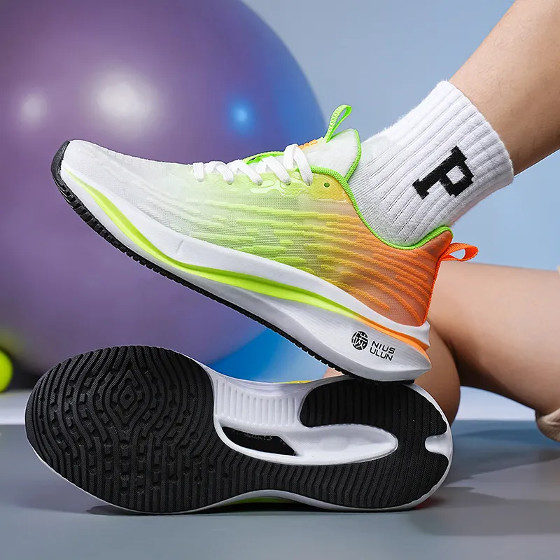 KYMOOU Cushioning, Breathable, Lightweight, Rebound Low Top Anti Twist Rectangular Nylon Plate Running Shoes Men's-9