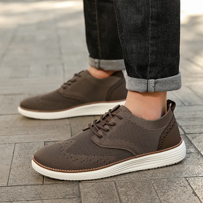 KYMOOU Shock Absorbers Slip Resistant Breathable Low Top Casual Shoes Men's-26