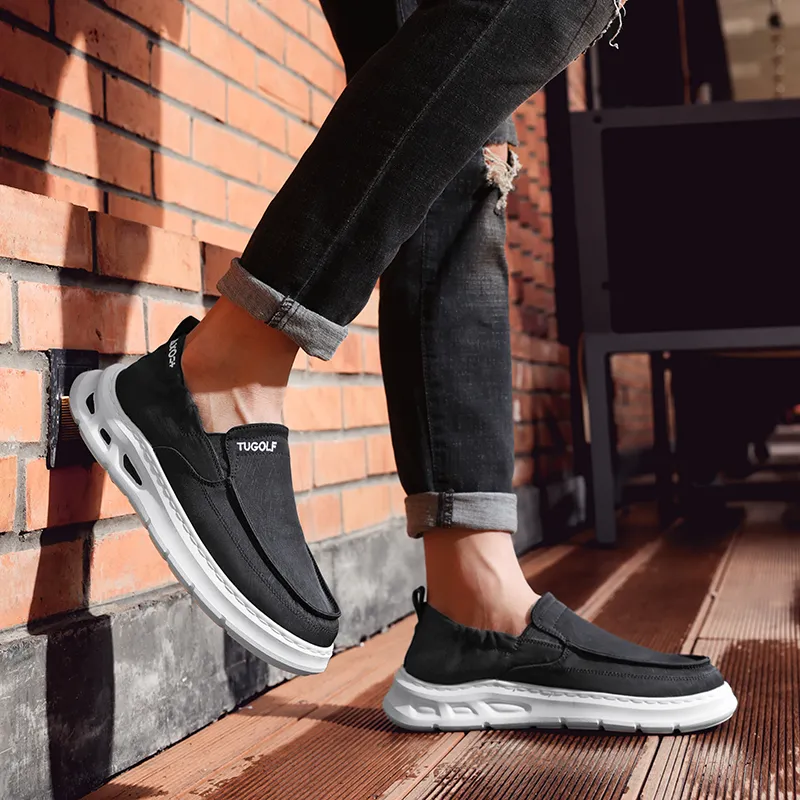 KYMOOU Slip Resistant, Breathable, Lightweight Low Top Casual Shoes Men's-12