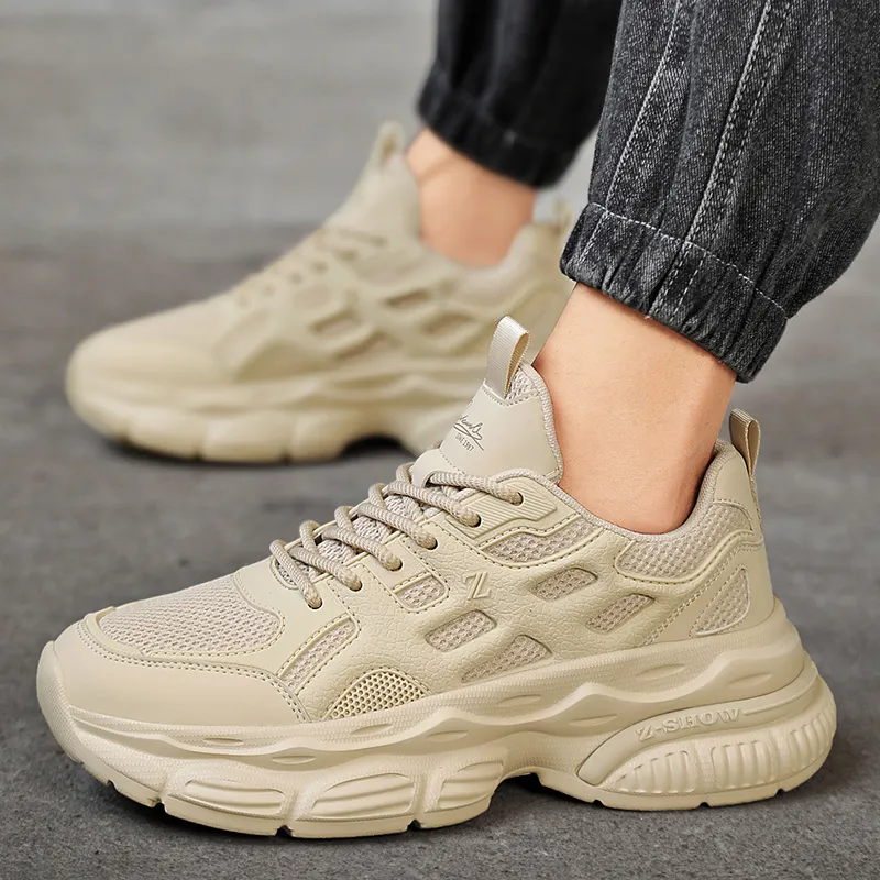 KYMOOU Anti-Slip And Wear-Resistant Height Increasing Low-Top Chunky Sneakers Men's-10