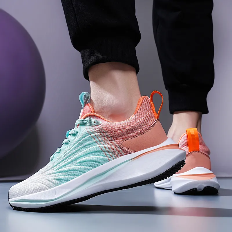 KYMOOU Cushioning Coverage Lightweight Breathable Slip Resistant Low Top Running Shoes Men's-20