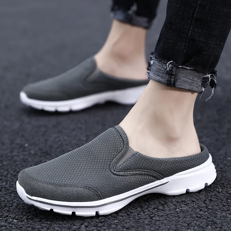 KYMOOU Abrasion Resistant Slip Resistant Wrap toe Slippers Men's-5