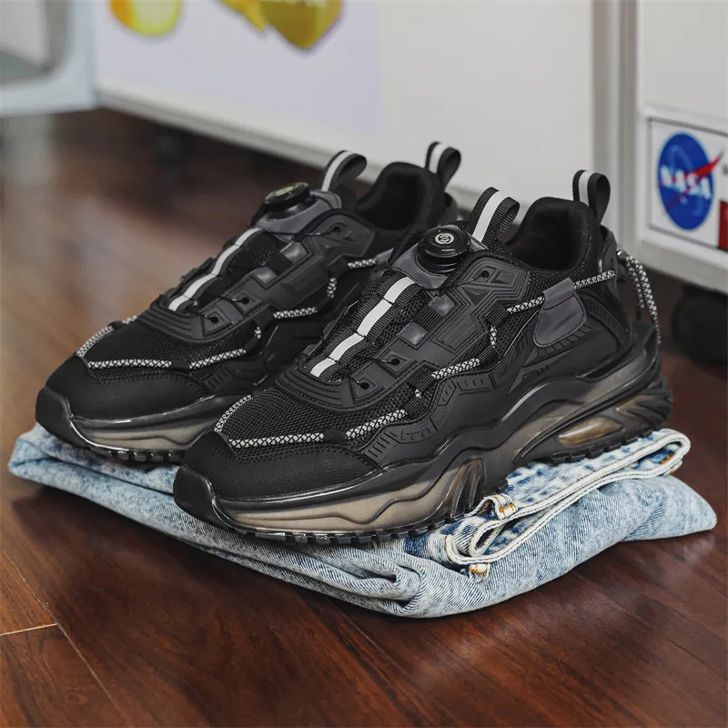 KYMOOU Cushioned Slip Resistant Breathable Low Top Chunky Sneakers Men's-8