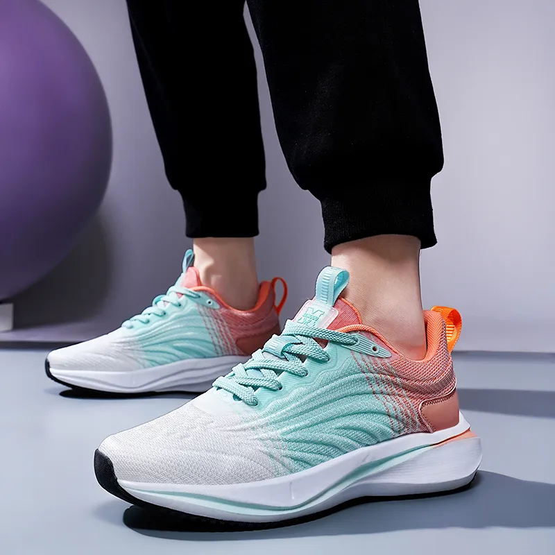 KYMOOU Cushioning Coverage Lightweight Breathable Slip Resistant Low Top Running Shoes Men's-18