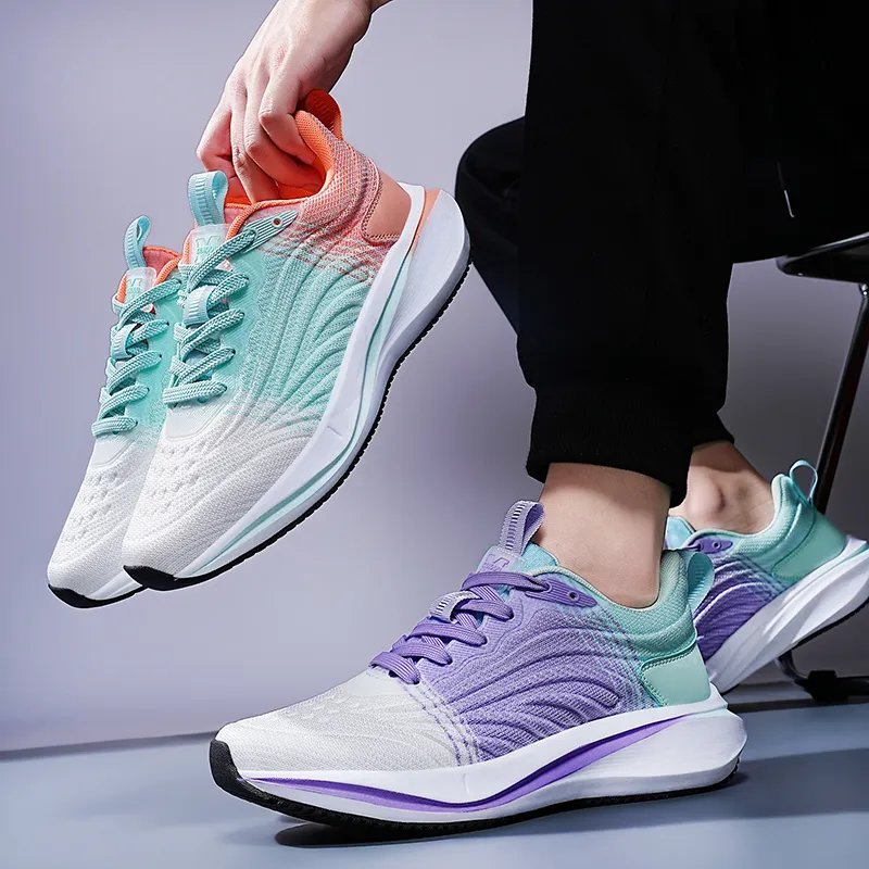 KYMOOU Cushioning Coverage Lightweight Breathable Slip Resistant Low Top Running Shoes Men's-7