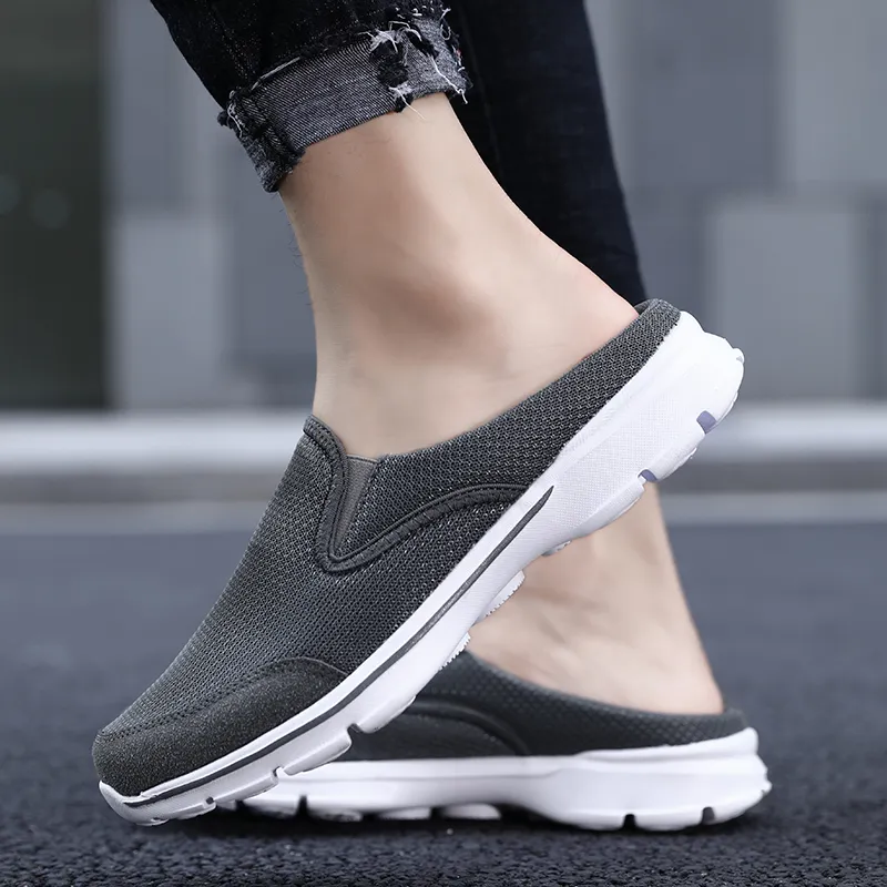 KYMOOU Abrasion Resistant Slip Resistant Wrap toe Slippers Men's-3