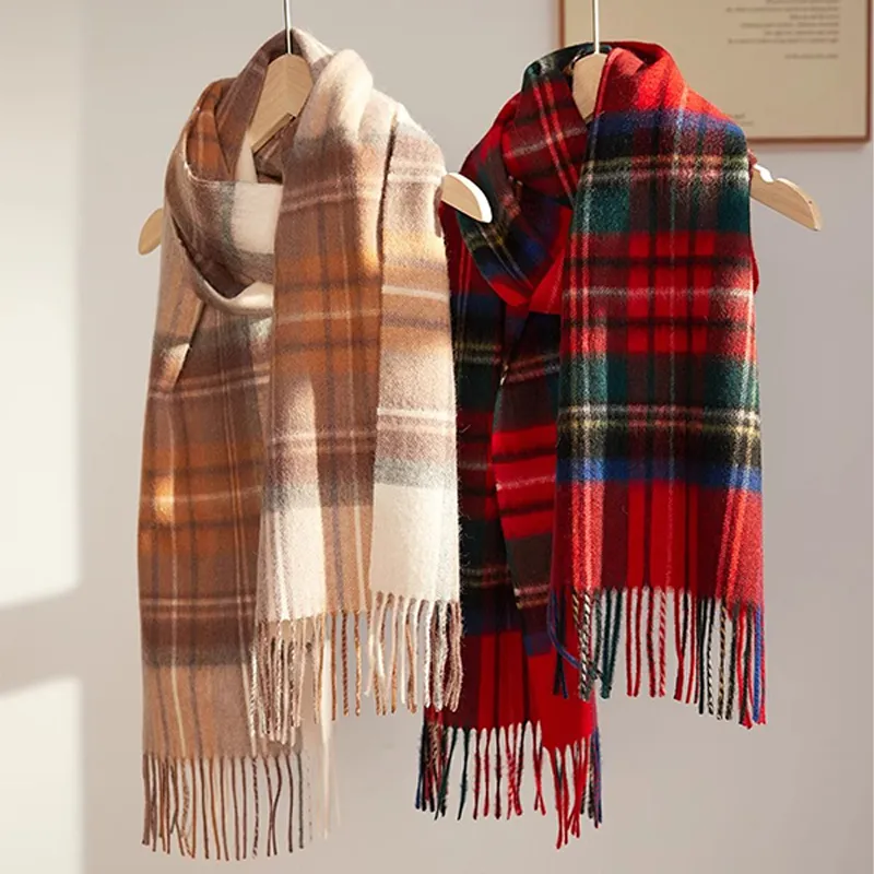 Classmate Yang Wool Knit Scarves Unisex-6