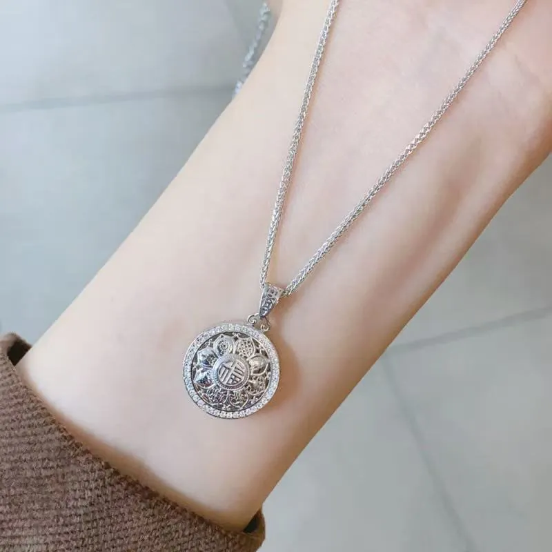 KING TAI SANG S925 Silver Necklaces Unisex-4
