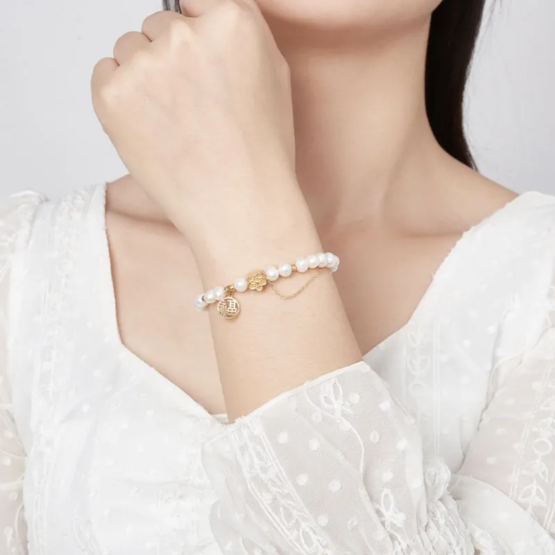 KING TAI SANG Shell Pearl Bracelets Unisex-4