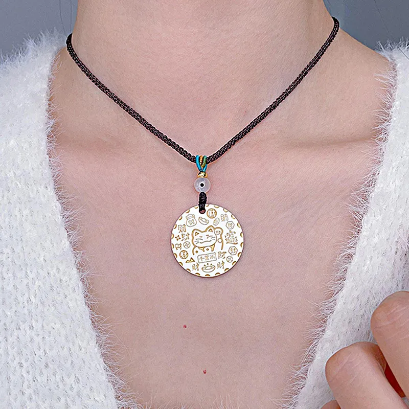KING TAI SANG 999 Fine Silver Necklaces Unisex-5
