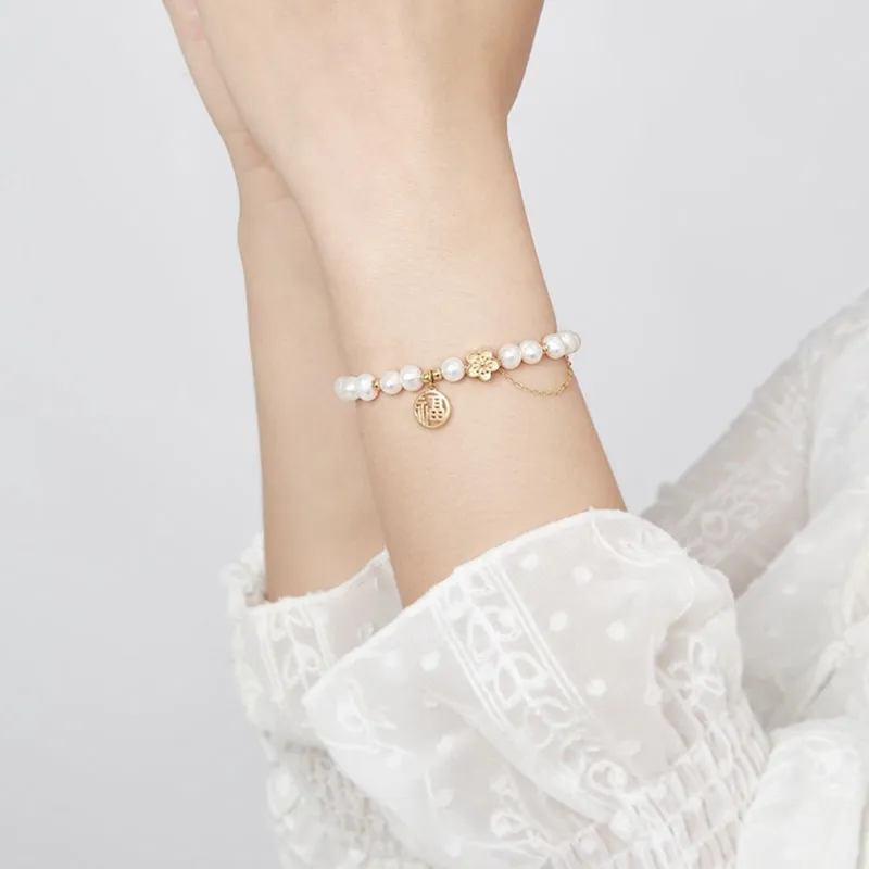 KING TAI SANG Shell Pearl Bracelets Unisex-3