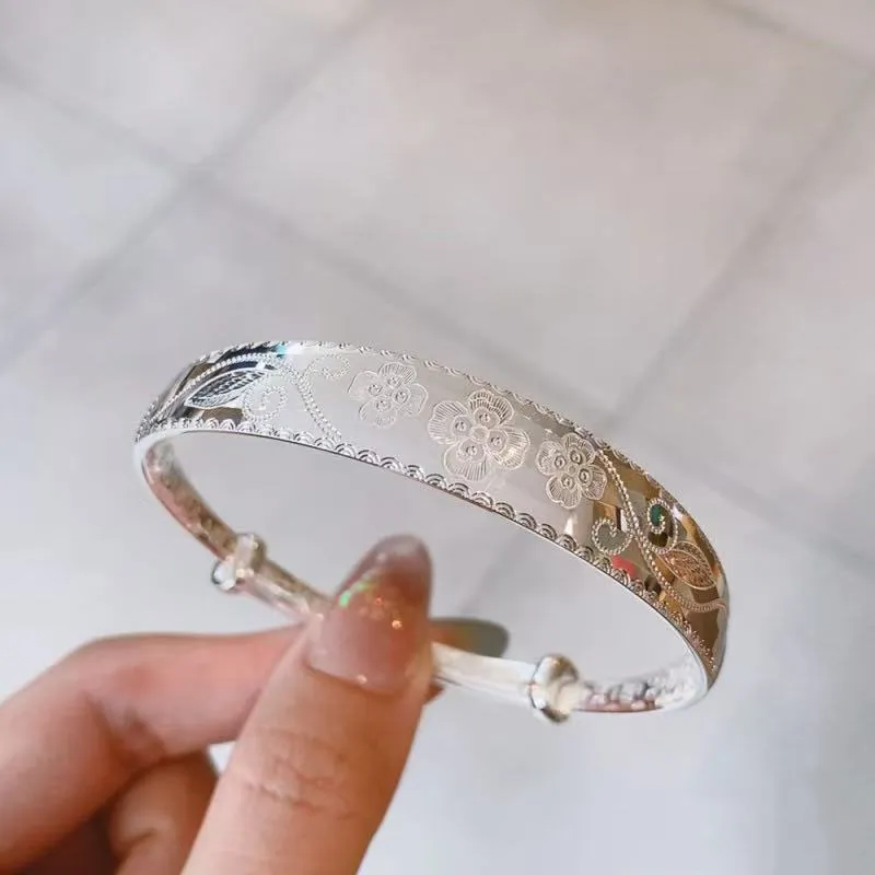 KING TAI SANG 999 Fine Silver Bangles Unisex-3