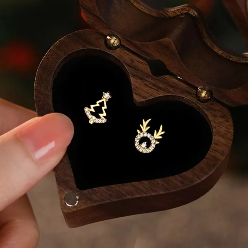 KING TAI SANG 999 Fine Silver Stud Earrings Women's-2