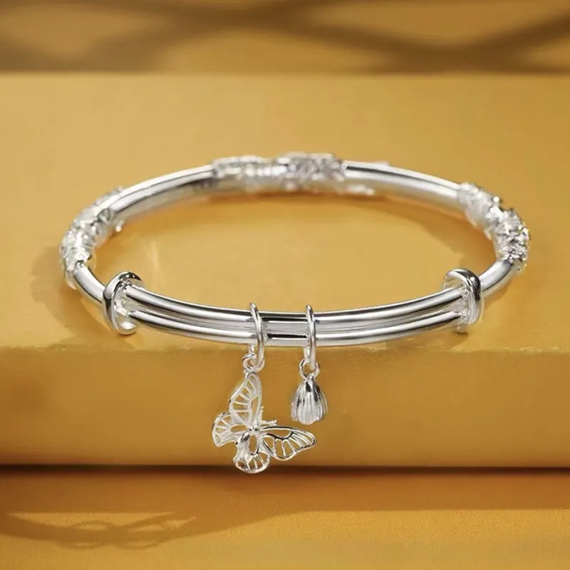 KING TAI SANG 999 Fine Silver Bangles Unisex-1